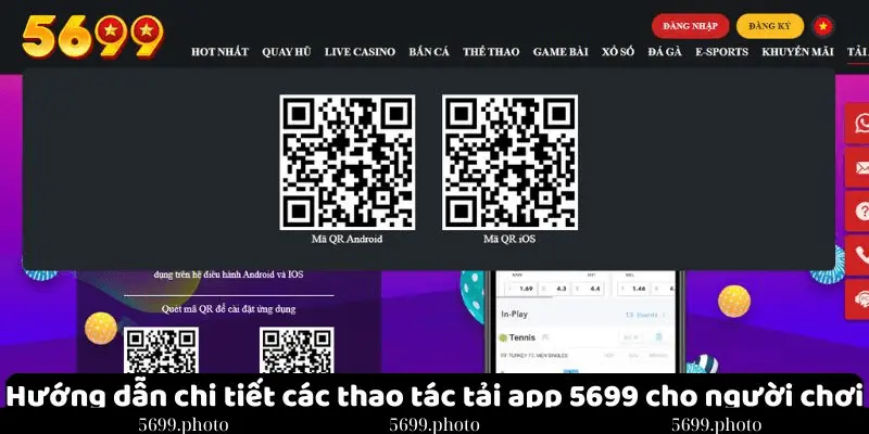 Cách tải app 5699 cho người dùng Android và iOS